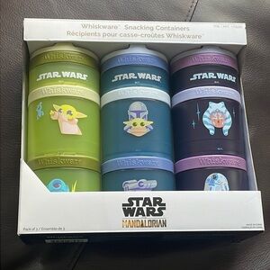 Star Wars Mandalorian Snack Containers - Green, Teal, Navy (3-Pack)